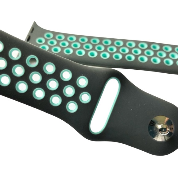 5/$20 NEW Gray Aqua Mint Silicone Sport Band Apple Watch 44/45/49 mm M/L - Picture 5 of 8